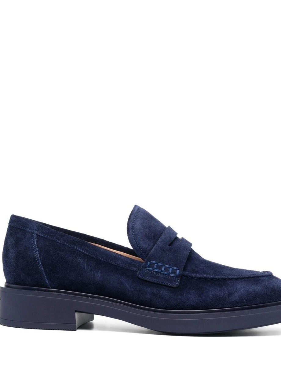 Cheap Gianvito Rossi loafers Women suede round-toe 0430